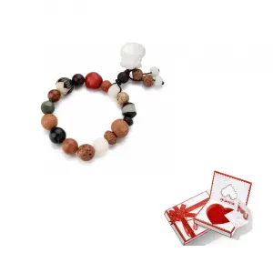 Браслеты Unisex Star Moon Bodhi Seeds IWE, eighteen-seed "wealth and fortune" beaded bracelet