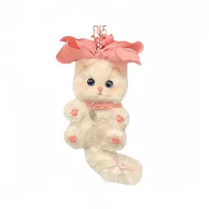 Твисти стик котенок плюшевый кулон высота 13см LALABABY