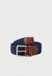 Эластичный плетеный пояс, унисекс плетеный пояс Gant, Classic Blue