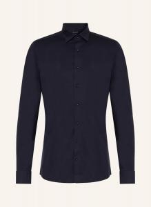 Рубашка OLYMP JerseyNo. Six 24/Seven super slim, темно-синий