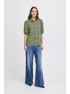 ICHI Блузка IHAya regular fit in Sprucestone Flower Aop