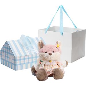 Hugbuddy Розовые подвески Fox Peach высотой 35 см/16 см