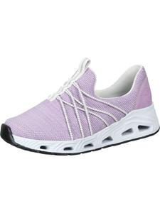 Тапочки rieker, цвет viola/weiss/blasslila