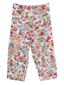 Брюки с графическим принтом PÈRO, белый