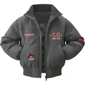 Куртка Unisex Stand Collar Thickened HUANQIU, серый