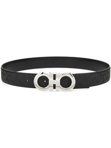 Ferragamo ремень с декором Gancini, черный