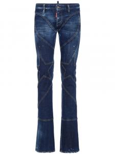 DSQUARED2 джинсы с нашивками, синий