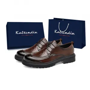 Kaltendin Мужские повседневные туфли мужские низкие черно-коричневые, цвет Brown