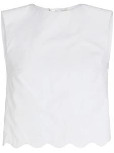 Patou укороченный поплиновый топ, белый