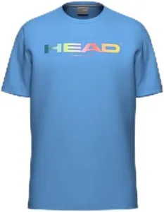 Футболка HEAD Men’s Rainbow — Moisture Wicking Cotton Blend с логотипом и эластичной тканью для тенниса и повседневной носки