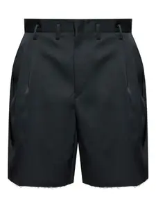 Шорты с необработанным краем Maison Margiela, черный