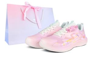 Амортизация, устойчивость к истиранию и упругие свойства лоу-топ повседневные кроссовки Sprint City для комьютинга женские ANTA, розовый