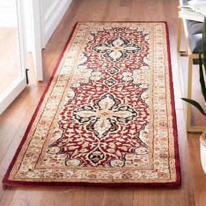 Ковер-дорожка SAFAVIEH, 77 x 244 см, коллекции Persian Legend, Red & Beige, ручной работы из традиционной шерсти, идеально подходит для помещений с высокой проходимостью в гостиной, спальне (PL522A)