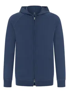 Свитер на молнии с капюшоном Boggi Milano, синий