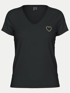 Футболка стандартного кроя Pieces, черный