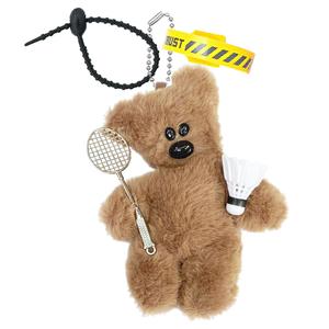 AIZIYUO Плюшевый кулон Badminton Bean Bear высотой 13 см