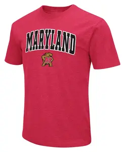 Мужская красная футболка Colosseum Maryland Terrapins