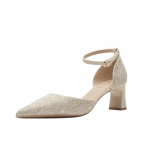 Женские туфли на высоком каблуке цвета шампанского Zubumei, Champagne