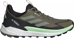 Кроссовки Terrex Free Hiker 2.0 Low GORE-TEX 'Olive Strata Silver Green', зеленый