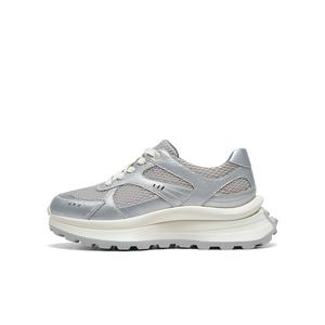 Низкие массивные кроссовки с амортизаторами и противоскользящими элементами для женщин SKAP, Silver