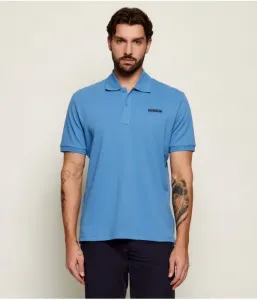 Поло E-SMALL BOX SS relaxed fit Napapijri, синий