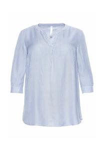 Туника из струящейся качественной вискозы sheego, светло-синий