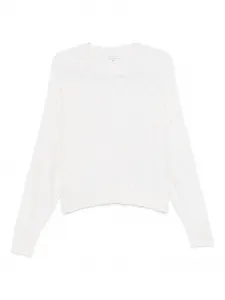 Свитер с украшением из пайеток Antonelli, белый