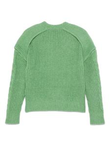 IRO свитер фактурной вязки, зеленый