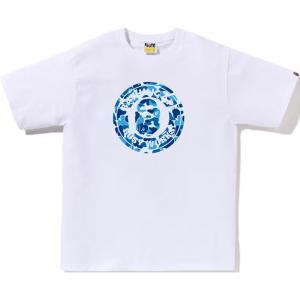 Футболка с камуфляжным принтом A BATHING APE, белый