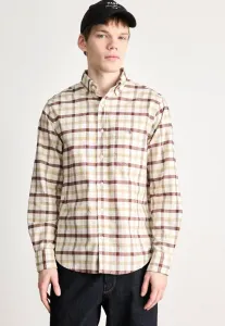 Клетчатая рубашка Gant, Mahogany Brown