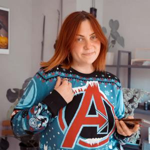 Avengers - Вязаный свитер с логотипом Frost