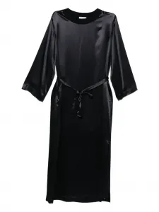 Атласное платье миди Peserico, синий