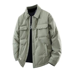 Пуховик Unisex Lapel Moderate Jeep, pea зеленый