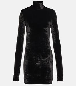 Бархатный топ Jil Sander, черный