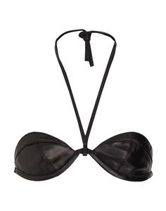 Топ Leather Halter-Neck Underwire Bra 8 By Yoox, черный