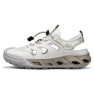 WARRIOR Нескользящие дышащие износостойкие треккинговые ботинки для речных походов мужские бежево-зеленые, цвет Beige Green