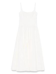 Marni платье миди с жаккардовым узором, белый