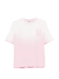 Футболка с принтом в виде букв Moschino, розовый