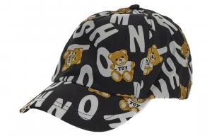 Бейсболка с логотипом MOSCHINO, черная