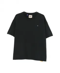 Минималистичная футболка с логотипом, белая/черная, с коротким рукавом. Gallery Dept., черный