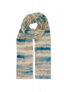 Шарф с мотивом батик HARPA, цвет Turquoise Beige One Size
