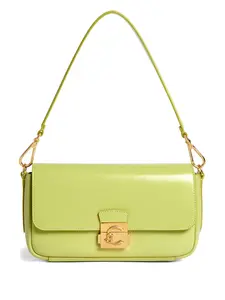 Сумка на плечо Medium C-Me Lock Coccinelle, зеленый