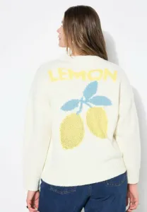 Джемпер zitronenmotiv auf dem rücken Studio Untold, Off-White