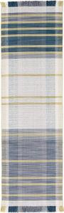 Ковер-дорожка SAFAVIEH, 69 x 244 см, Striped Kilim Collection Beige/Teal STK706B из премиальной шерсти, плоского плетения, для прихожей, гостиной, спальни, кухни