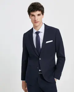 Мужская жакет с алмазной структурой Easy Wear, темно-синий