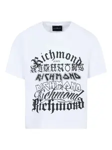Футболка с логотипом John Richmond Junior, белый
