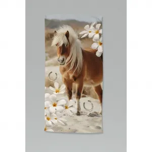 Полотенце для пляжа Fabi Детское пляжное полотенце, микрофибра, велюр, впитывающее, мягкое, легкое, яркое Good Morning, песочный