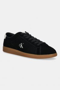 Замшевые кроссовки LOW PROFILE CUPSOLE SU Calvin Klein Jeans, черный