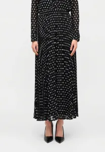 Плиссированная юбка в горошек Michael Michael Kors, Black/White