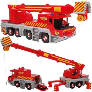 Пожарный Сэм Юпитер красный Поисково-спасательный кран с 2 фигурками светового звука Симбы Simba